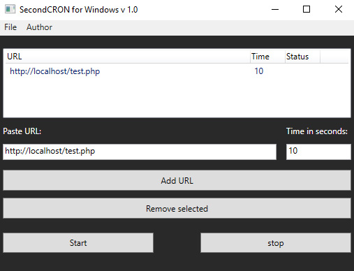 secondCRON screenshot